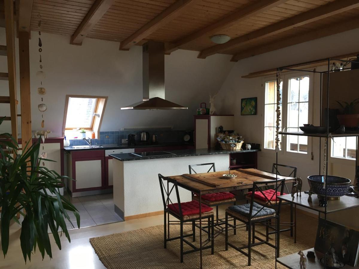 3,5 Zimmerferienwohnung Schwalbenaescht Rueeggisberg Exterior photo